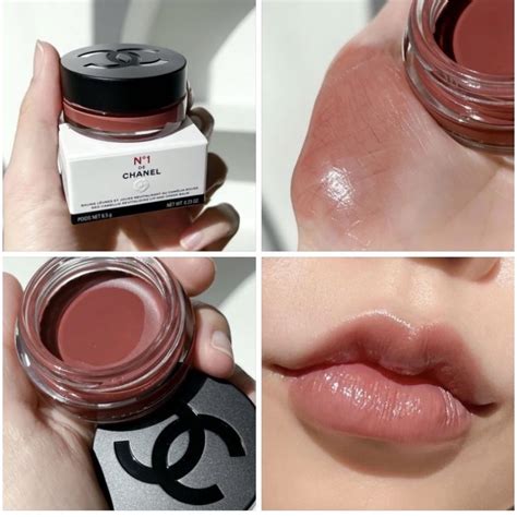 chanel healthy pink lip and cheek|1 de Chanel lip balm.